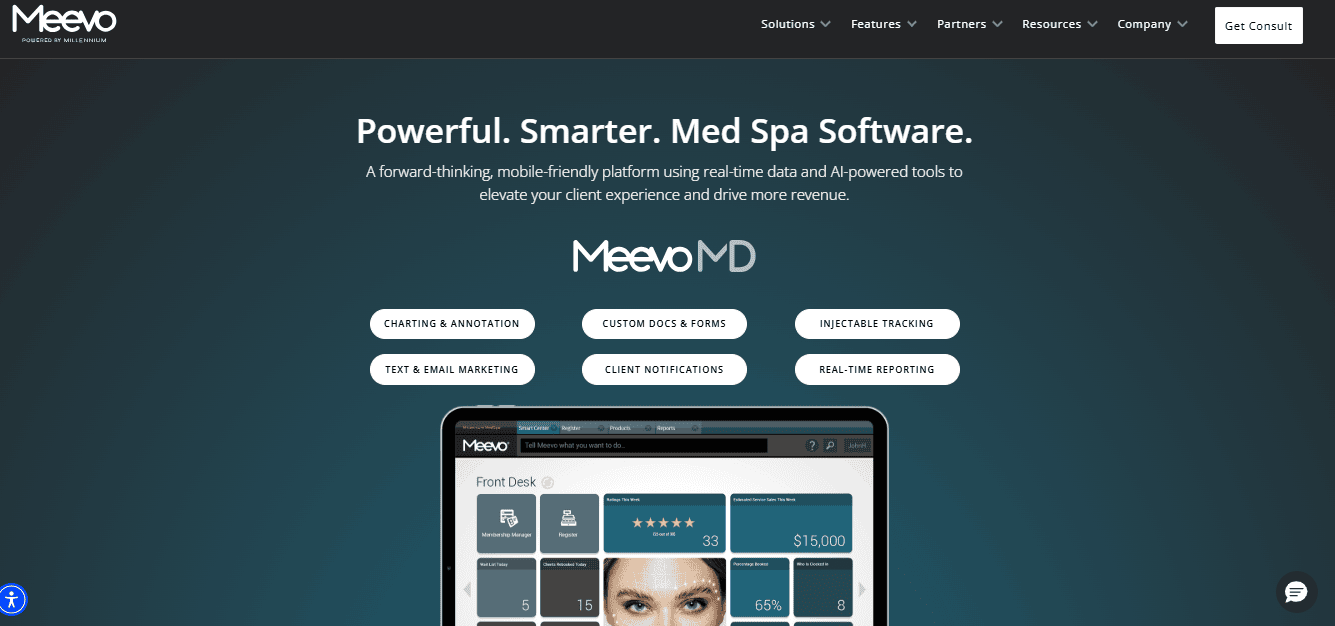 Meevo (Best for Established Clinics That Need Admin Support)