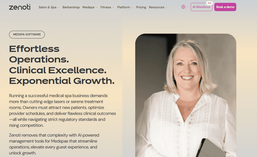 Zenoti (Best for Growing Clinics That Need Compliance at Scale)