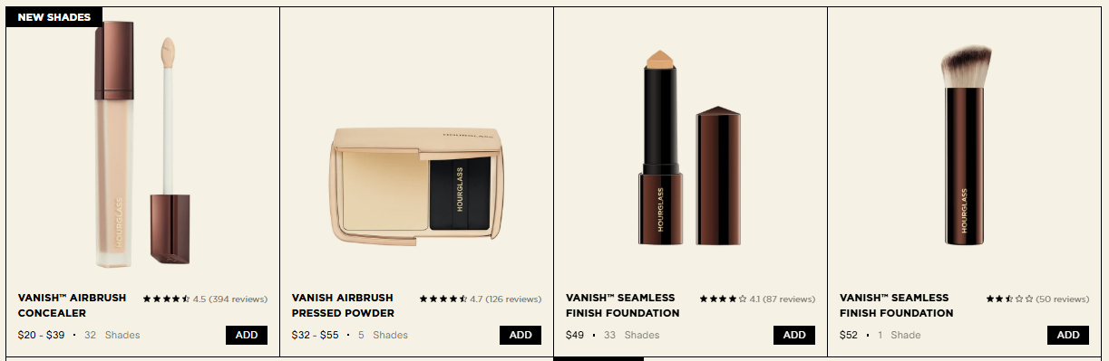 Hourglass Cosmetics The Vanish Collection